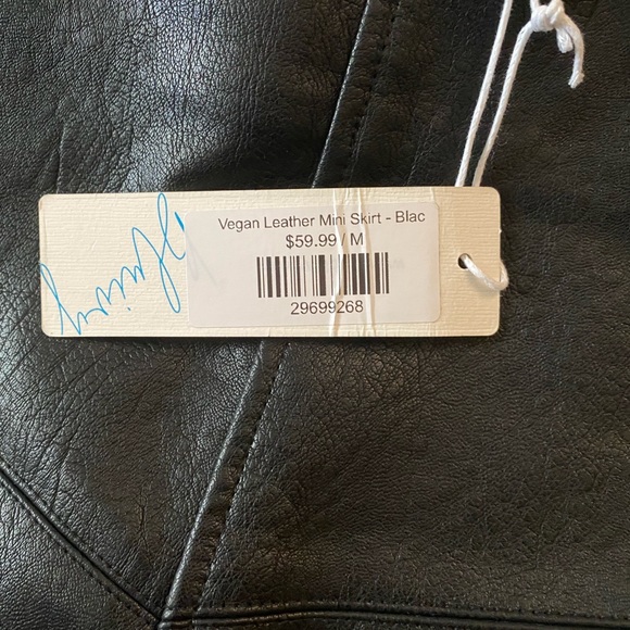 NTW Vegan Leather Mini Skirt - Picture 2 of 2
